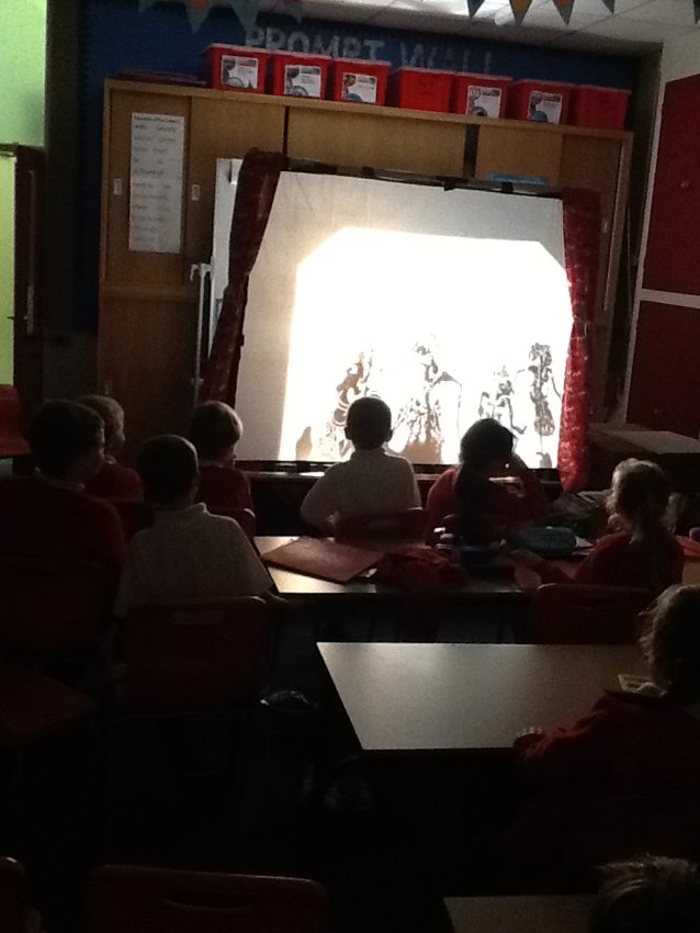 Image of Exploring stories and light using shadow puppets